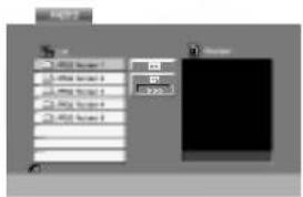 Screenshot of a software interface showing a list of image thumbnails with names and sizes, alongside a preview panel.