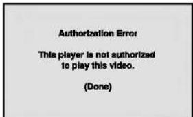 Authorization Error This player is not authorized to play this video. (Done)