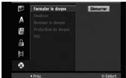 LG LRH-890 - Formater le disque - 1