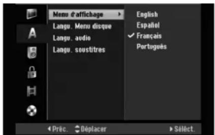 LG LRH-890 - Réglage de la langue - 1