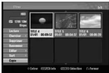 LG LRH-890 - Sélection de plusieurs titres sur le disque dur - 1