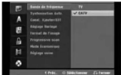 LG LRA-750 - Sélection de la bande syntonisée - 1