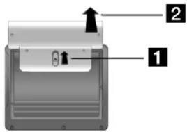 LG LPA-835 - Detaching the battery pack - 2