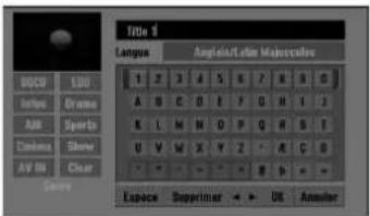 LG LRH-880 - Attribution d'un nom à un titre - 1