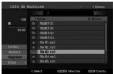 Liste de musiques 1 Thèmes HDD 00:00 Lecture Allophone Repairer Editor Balance FOLDER 01 FOLDER 02 FOLDER 03 FOLDER 04 File 01.mp3 File 02.mp3 File 03.mp3 File 04.mp3 File 05.mp3 Select C20210 Selective KISS Cinema