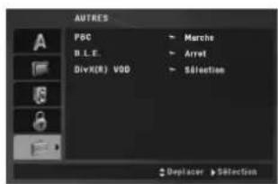 AUTRES PSC B.L.E. DivX(R) VOD Marche Arvet Sélection Deplacer Selection