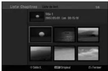 Liste Chapitres Liste de l'ont 146 Title 1 2002/01/01 (Lam: 00:15:19) © Select © Original 2+ Farmer