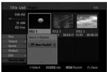Title List Original 1/3 DVD-RW 1H 40M Free Title 1 Title 2 Title 3 Play Search Delete Product Edit PlayList And Select a Playlist. New Playlist Select Info Playlist 5x Close