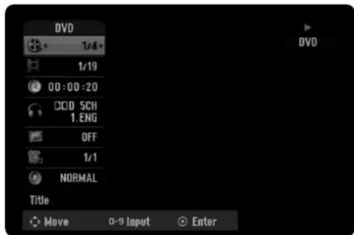 DVD 1/4+ 1/19 00:00:20 DCID SCH 1.ENG OFF 1/1 NORMAL Title Move D-9 Input Enter