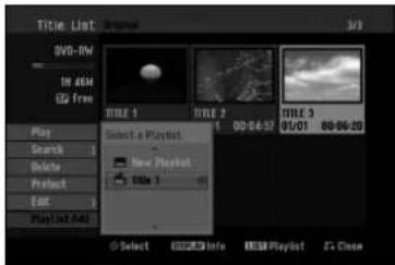 Title List BVD-RV 18 ASM Free Play Search Delete Select Eat Play List Add Select 4 Playlist New Playlist Main 1 Select GUSB Info HUSB Playlist F- Close