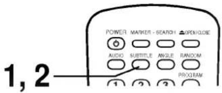 POWER MARKER - SEARCH ▲OPEN/LOSE AUDIO SUBTITLE ANGLE RANDOM PROGRAM 1, 2