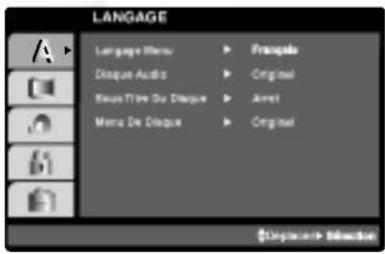 LANGUAGE Language Menu Disque Audio BouwTire De Disque Mena De Disque French Original Armet Original ©Explaners Introduction