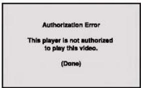 Authorization Error This player is not authorized to play this video. (Done)