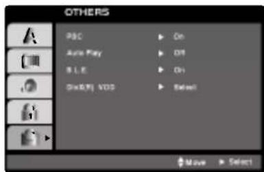 OTHERS P&C Auto Play B.I.E. DSS/FJ VDS On Off On Select Move Select