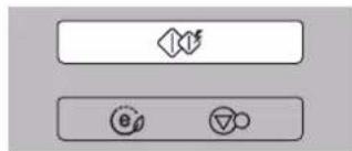 Diagram showing two rectangular blocks with icons: a diamond shape above and two circular symbols below, likely representing a UI or control panel.