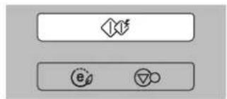 Diagram showing two labeled boxes with icons: a diamond shape above and two circular symbols below, likely representing a process or system.