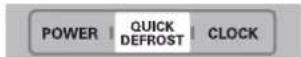 LG MS2044DACW - Press QUICK DEFROST once. - 1