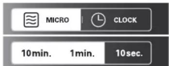 MICRO CLOCK 10min. 1min. 10sec.