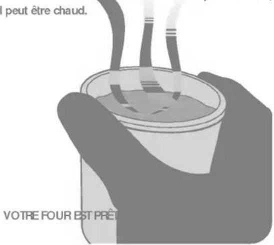 I peut être chaud. VOTRE FOUR EST PRET.
