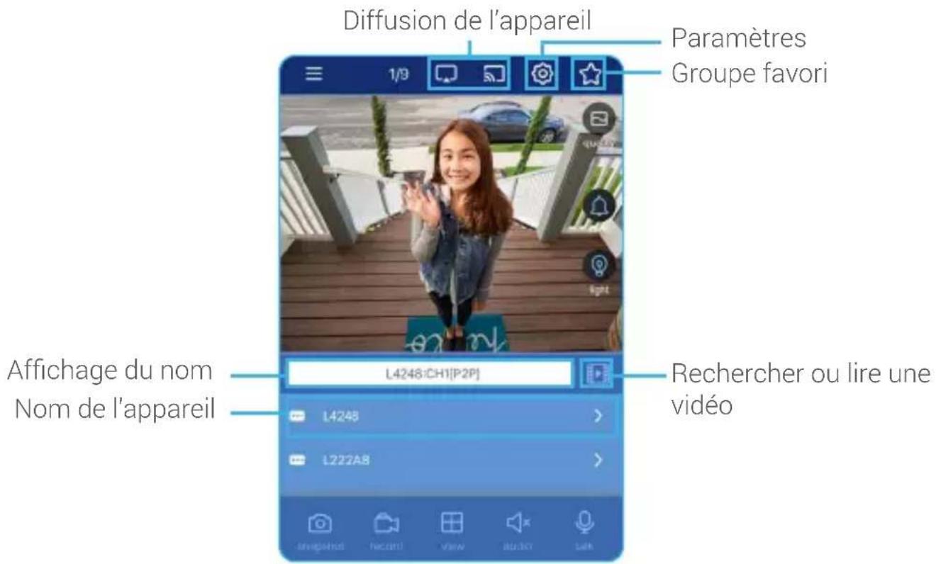 Lorex U424AA-E - Visionnement de l'application en direct - 1