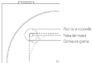 TEAC TN-400BT-X - Fije la correa alrededor de la polea del motor. - 1