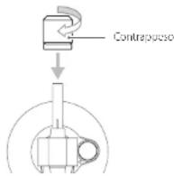 TEAC TN-400BT-X - Installare il contrappeso. - 1