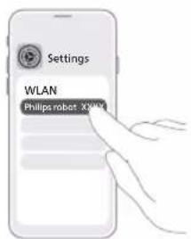 Settings WLAN Philips robot XNAX