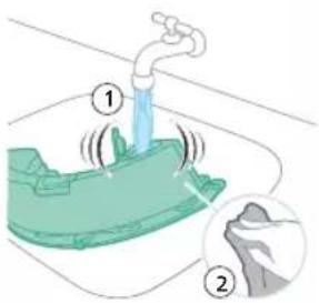 PHILIPS HomeRun 7000 Series Aqua XU7000 - Reinigung des Wasserbehälters - 2
