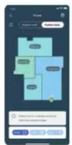 Mobile app interface displaying a 3D diagram with speech bubbles and a chat message below it.