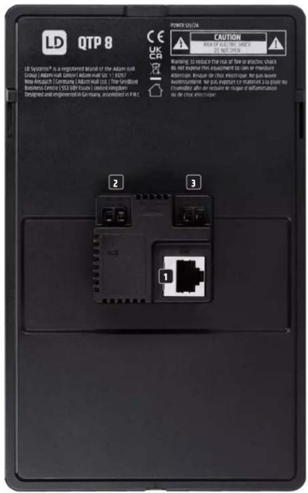 LD Systems QTP 8 - BRANCHEMENTS, UTILISATION ET INDICATEURS - 1