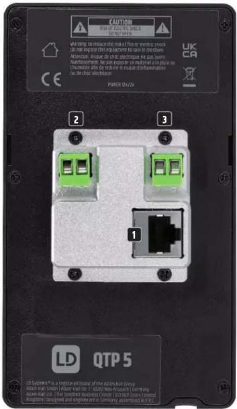 LD Systems QTP 5 - CONNECTIONS, OPERATING AND DISPLAY ELEMENTS - 1