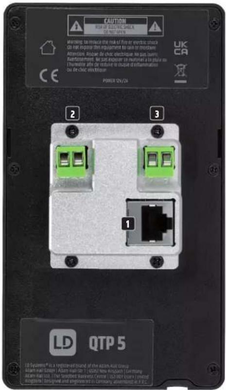 LD Systems QTP 5 - CONNESSIONI, ELEMENTI DI COMANDO E INDICATORI - 1