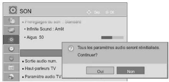 LG 47LE4600 - REINITIALISATION DES PARAMETRES AUDIO - 3