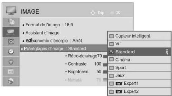 LG 47LE4600 - Mode image – Réglages prédéfinis - 3