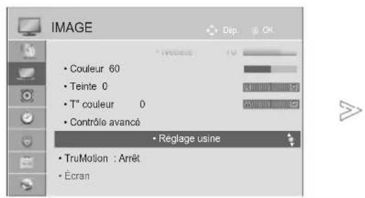 LG 47LE4600 - RÉINITIALISATION DE L'IMAGE - 1