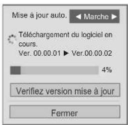 LG 47LE4600 - ■ Lors du réglage de l'option "Mise à jour Auto." - 4