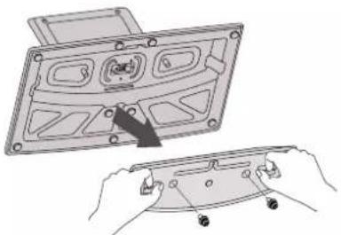 LG 47LE4600 - INSTALLATION DU CAISSON DE BASSE : CAS DU MONTAGE MURAL - 4