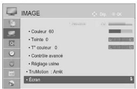 LG 47LE4600 - Réglage de la position, taille et phase de l'écran - 1