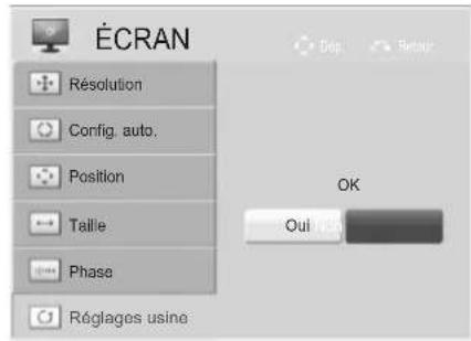 LG 47LE4600 - Réinitialisation de l'écran - 3