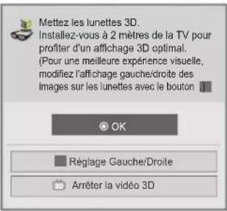 LG 47LE4600 - Sélection du Réglage Gauche/Droite. - 1