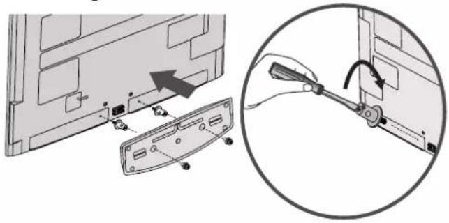 LG 47LE4600 - INSTALLATION DU CAISSON DE BASSE : CAS DU MONTAGE MURAL - 5