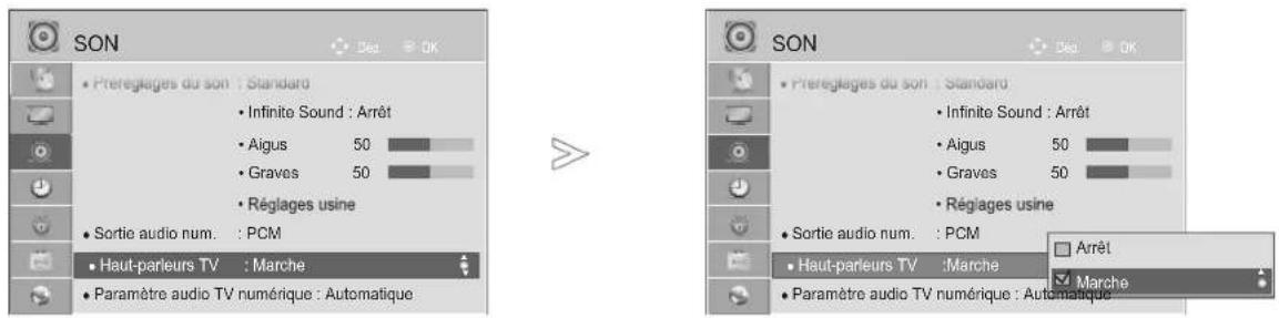 LG 47LE4600 - ACTIVATION ET DÉSACTIVATION DES HAUT-PARLEURS - 1