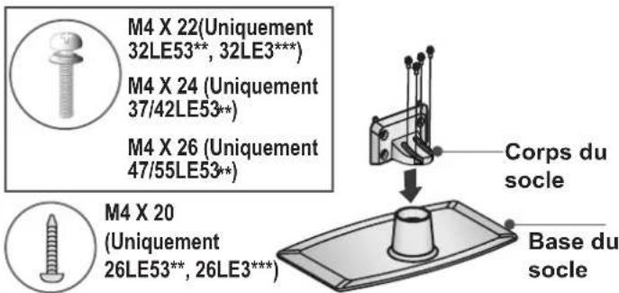 LG 47LE4600 - INSTALLATION DU SOCLE - 12