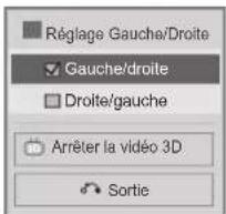 LG 47LE4600 - Sélection du Réglage Gauche/Droite. - 3