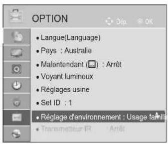 LG 47LE4600 - RÉGLAGE DU MODE - 1