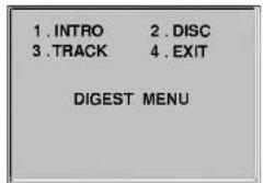 1. INTRO 2. DISC 3. TRACK 4. EXIT DIGEST MENU