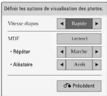 LG 37LD452B - l'option Définir les options de visualisation des photos. - 1
