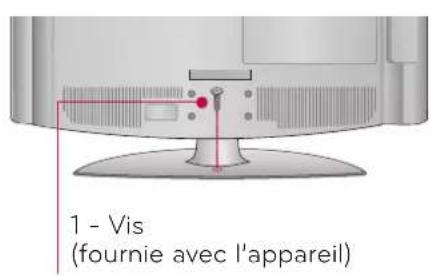 LG 37LD452B - FIXATION DU TÉLÉVISEUR À UN MEUBLE - 1