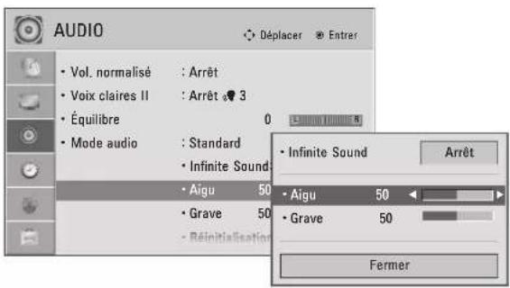 LG 37LD452B - RÉGLAGES DU SON - MODE PERSONNEL - 3