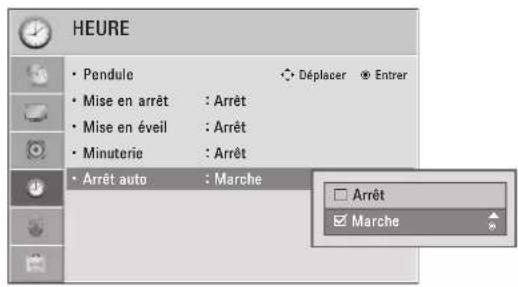 LG 37LD452B - RÉGLAGE D'ARRÊT AUTOMATIQUE - 2
